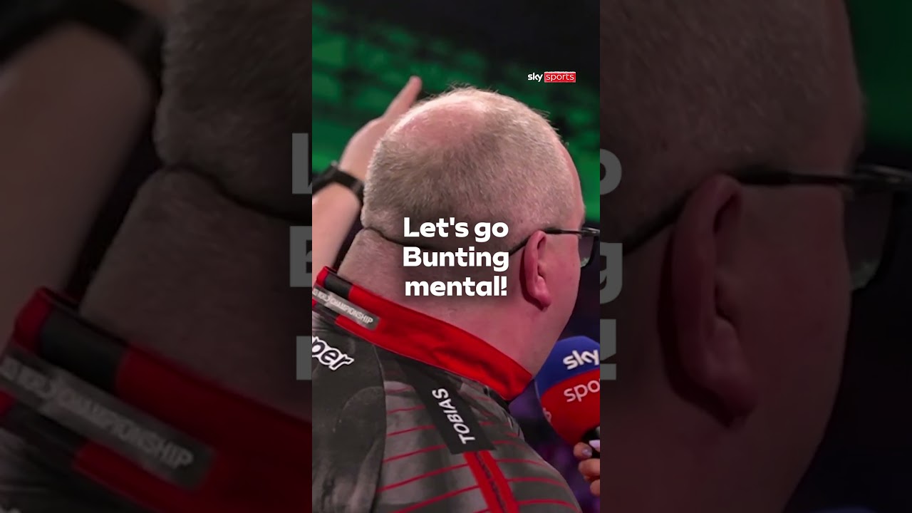 "Let's go Bunting mental" ‼️ #darts #shorts