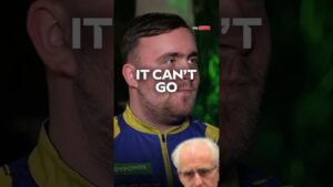 Luke Littler channelling his inner Mick McCarthy