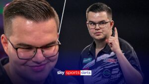 Emotional Gian van Veen reacts to reaching FIRST World Darts Championship final 🇳🇱