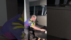 Beer mat challenge with Luke Littler and Luke Humphries 🤣  #darts