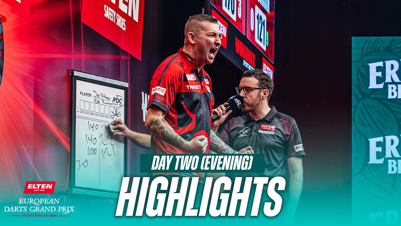 SEEDED SUCCESS! 👏 | 2026 Elten Safety Shoes European Darts Grand Prix | Day Two Evening Highlights