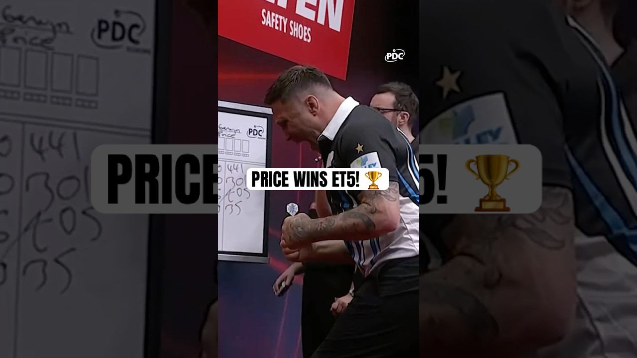 Price wins his TENTH European Tour title! 🏆 | 2026 Elten Safety Shoes European Darts Grand Prix