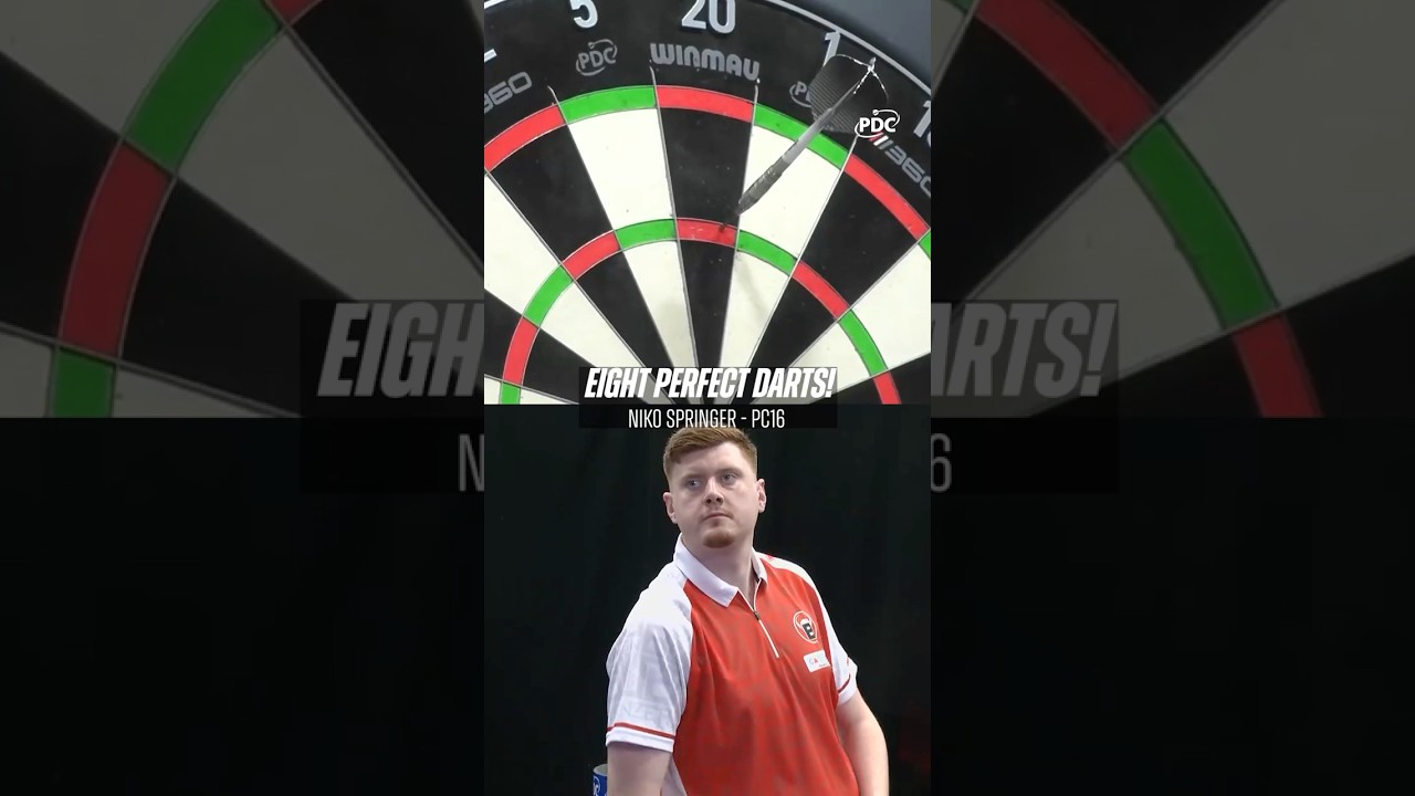Niko Springer hits EIGHT perfect darts! 😫 | 2026 Players Championship 16
