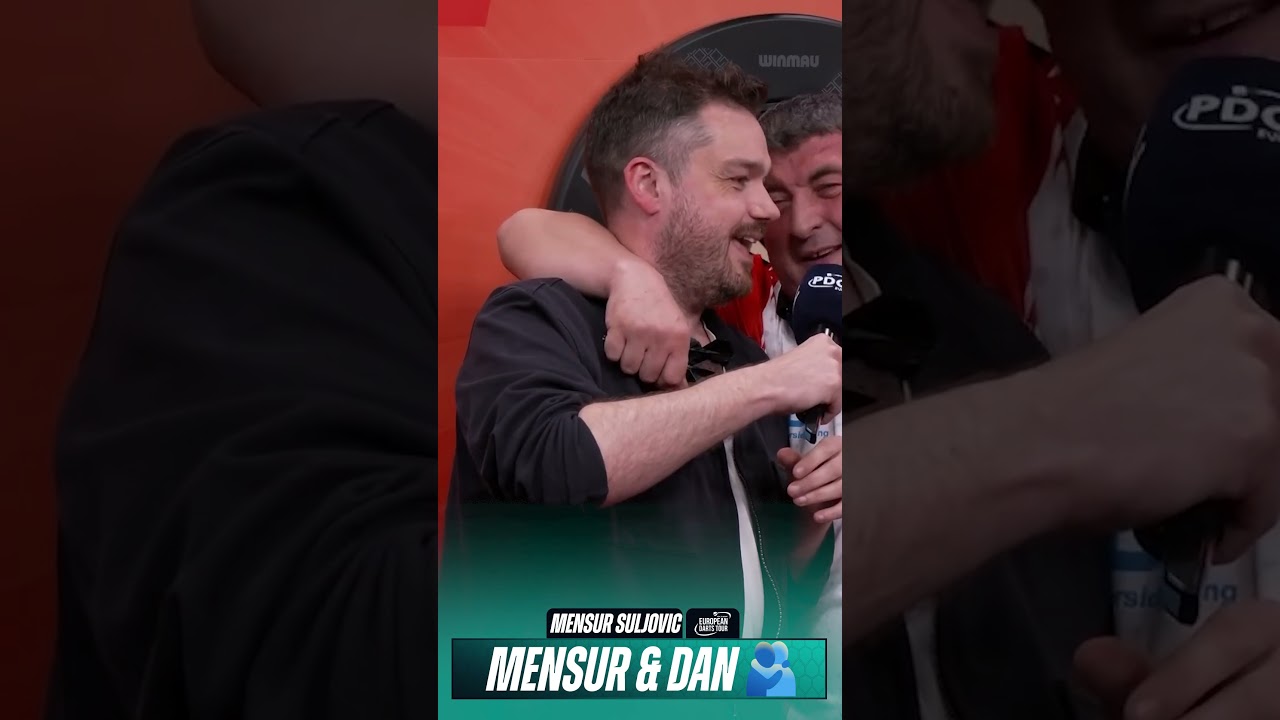 MENSUR & DAN SHARE A MOMENT 🫂🤣 | 2026 Elten Safety Shoes Austrian Darts Open